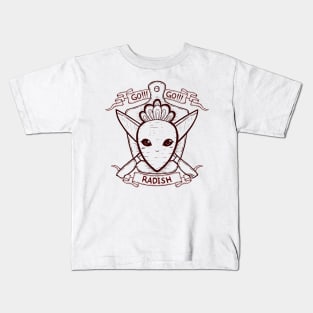 Radish and Knife Coat of Arms Kids T-Shirt